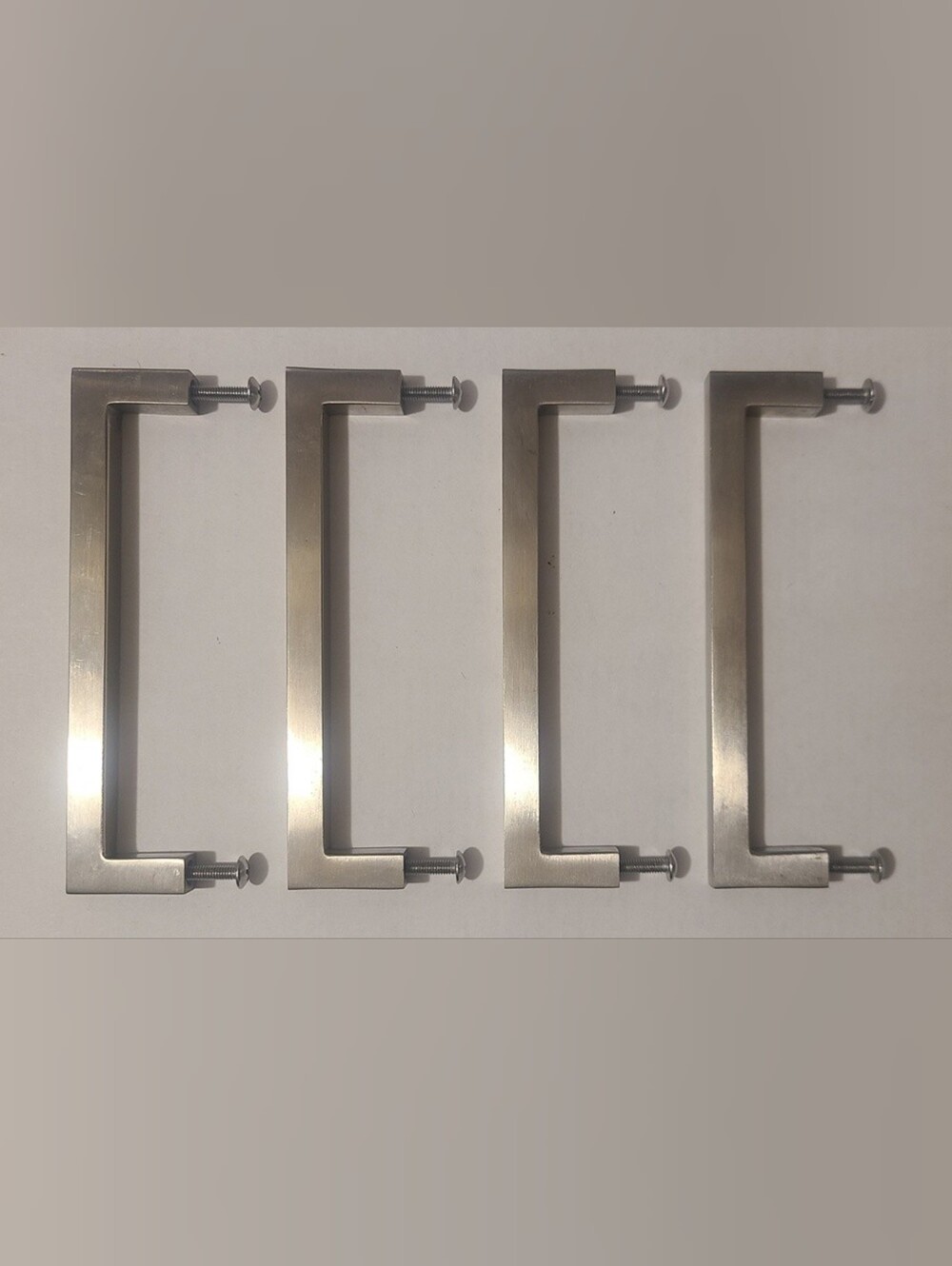 Set of Four 5 1/16 in (128 mm) Contemporary Cabinet Drawer Pull Handles